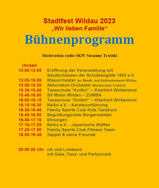 Bhnenprogramm Stadtfest2023